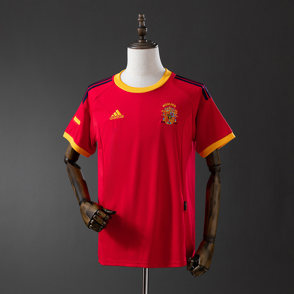 Jersey Retro Spain 2002 home T shirt pria