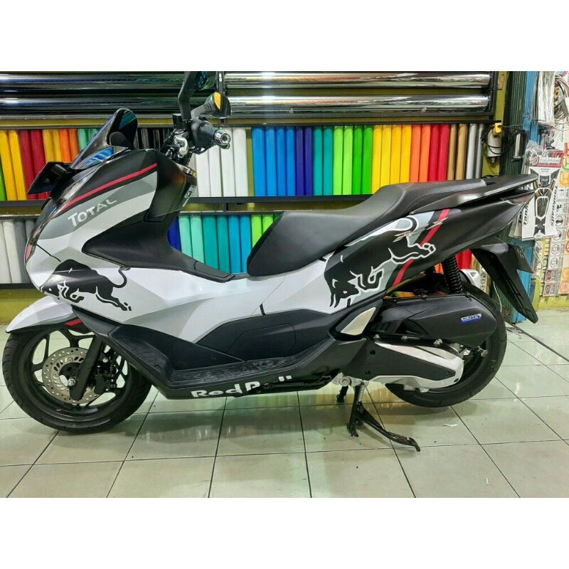 Decal sticker pcx New 160 White Redbull