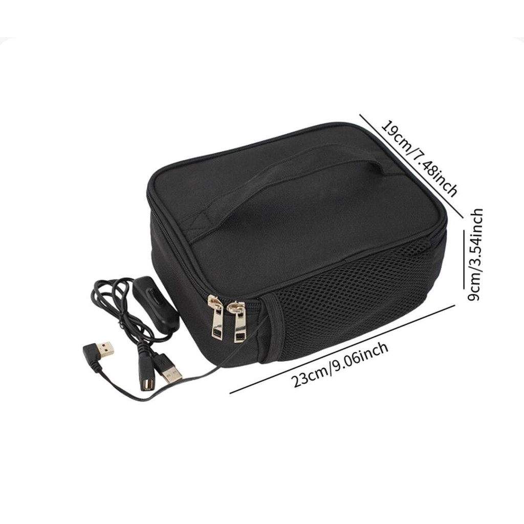 Portable Electric Lunch Box for Adults Thermal Bag USB Powered Convenient Lunch mer for Office Picni