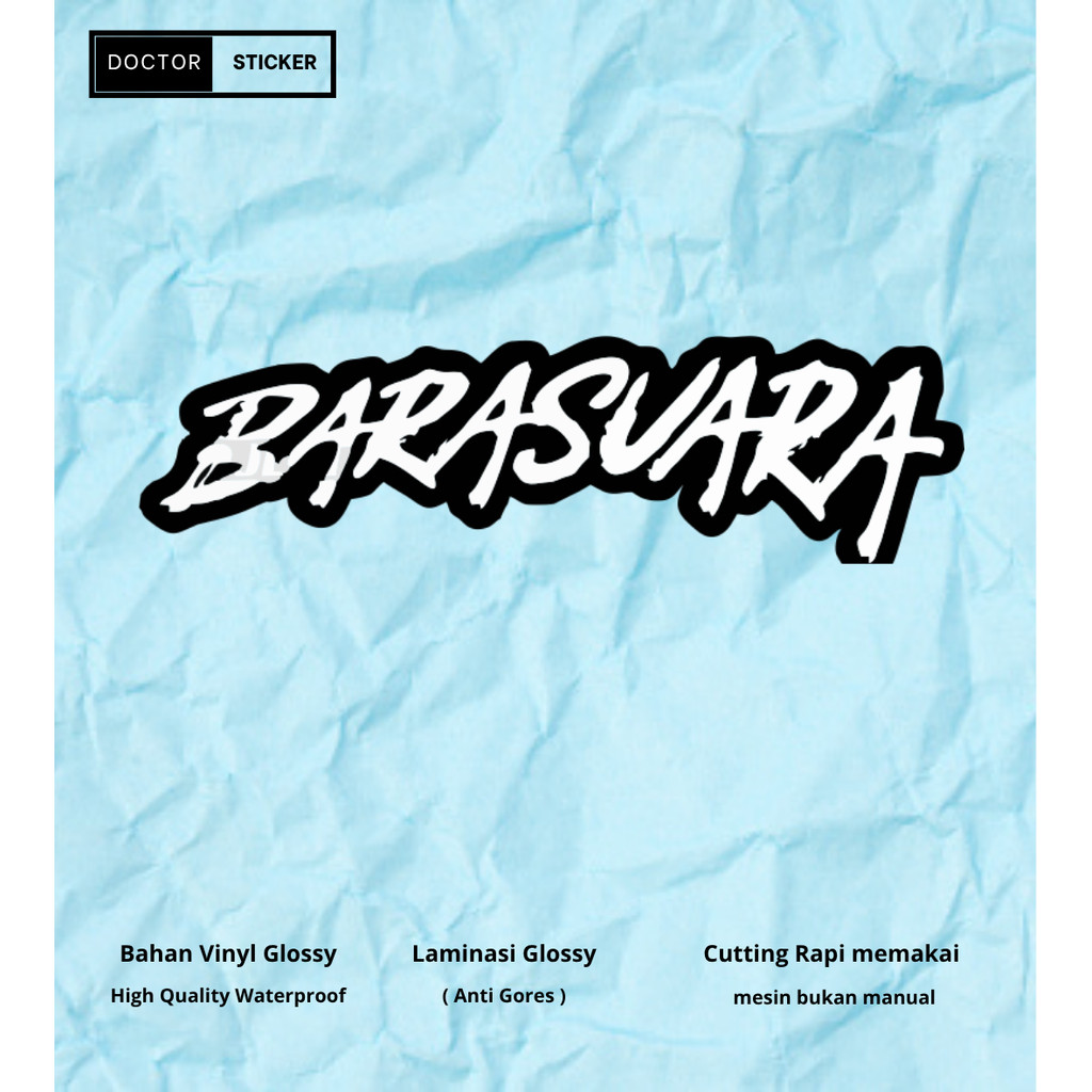 Stiker Barasuara Aesthetic Stiker Band Indie Indonesia Vinyl Tahan Air Sticker Laptop Hp