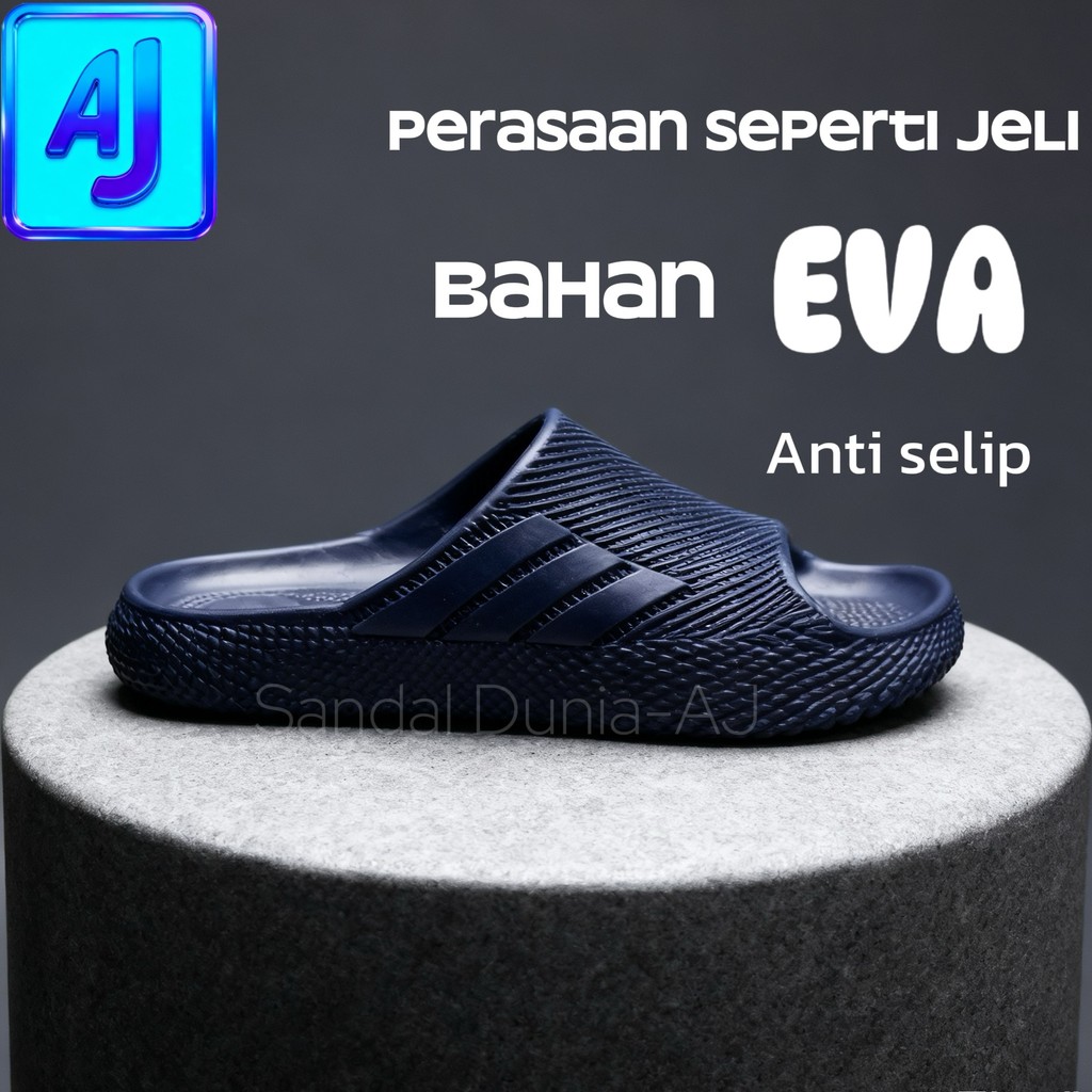 Sandal Pria Premium Model Korea Baim Comanier Sendal Flat Empuk Korea Terbaru