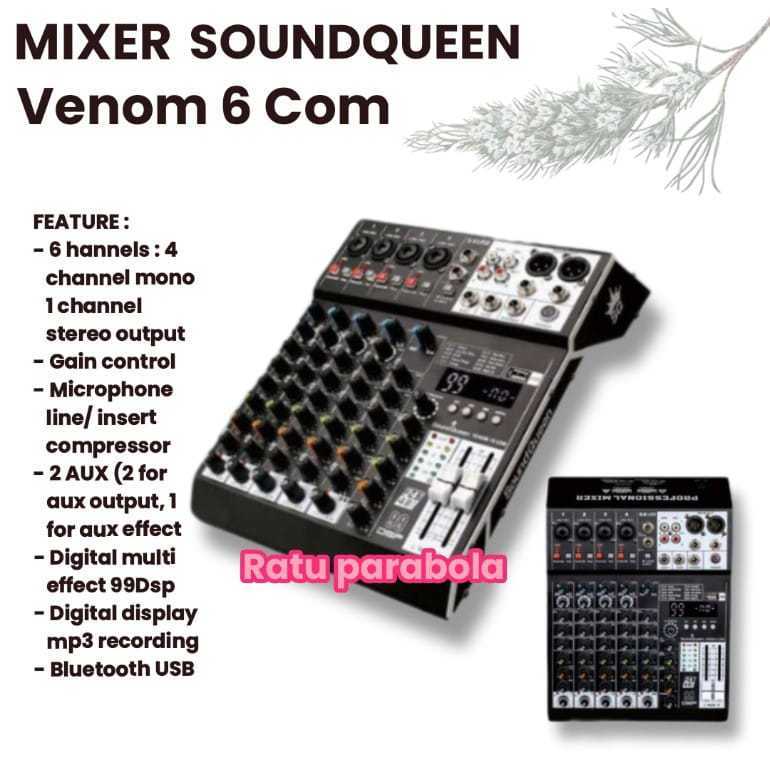 MIXER SOUNDQUEEN VENOM6 VENOM 6 Mixer audio sound queen