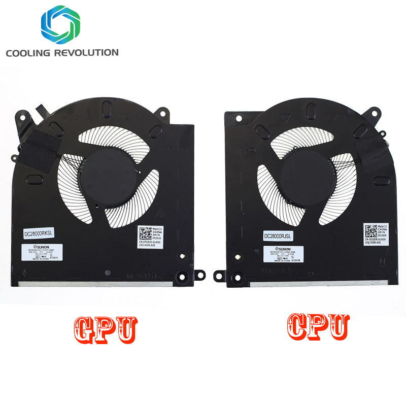 Laptop CPU GPU Cooling fan EG50061S1-C070-S9A EG50061S1-C080-S9A DC12V for DELL Alienware M15 R3 R4 