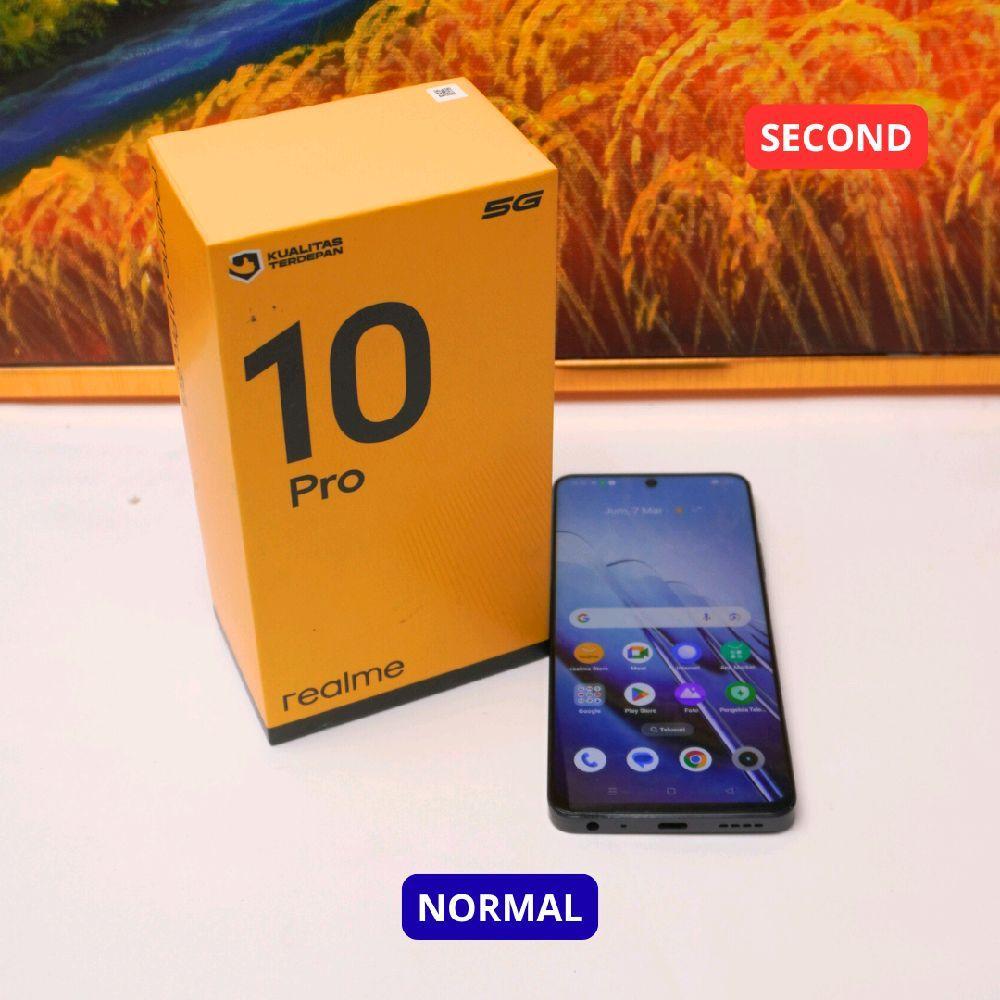REALME 10 PRO 8/256 GB (5G) HP SECOND ORIGINAL SINAR MUTIARA CELL