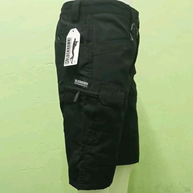 Celana Pendek Pria Pdl army Shorts Cargo Remaja Dewasa - PENDEK HITAM, 28