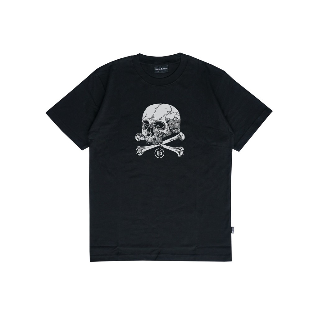 (COD) HUSTED KAOS HITAM BONESK BLACK TS