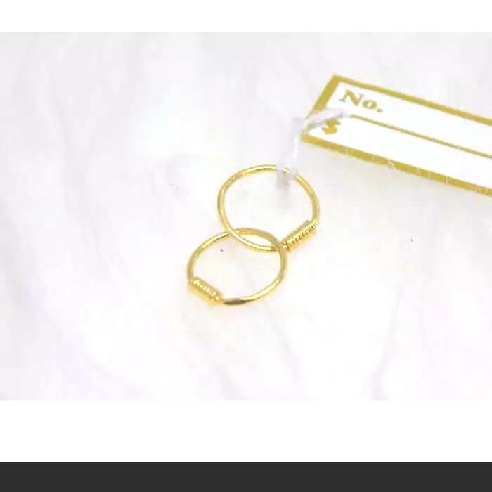 anting bayi emas 24 karat 0.5 gram