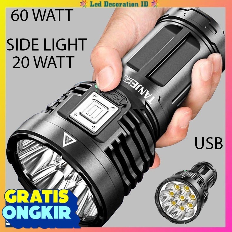 SENTER LED 60W + 20W / SENTER CAS LED / SENTER LED CHARGEABLE