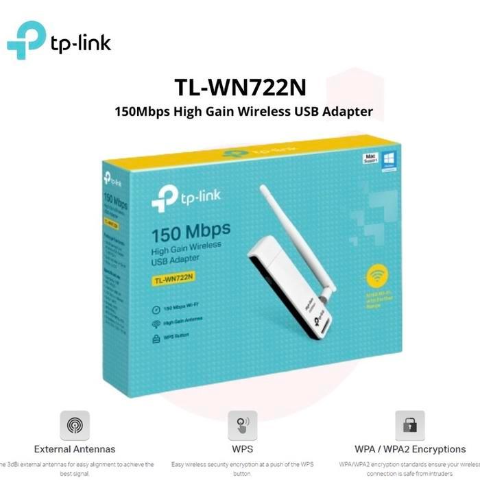TP Link WN722 Wifi Wireless USB Adapter 150Mbps WN 722 TP-Link
