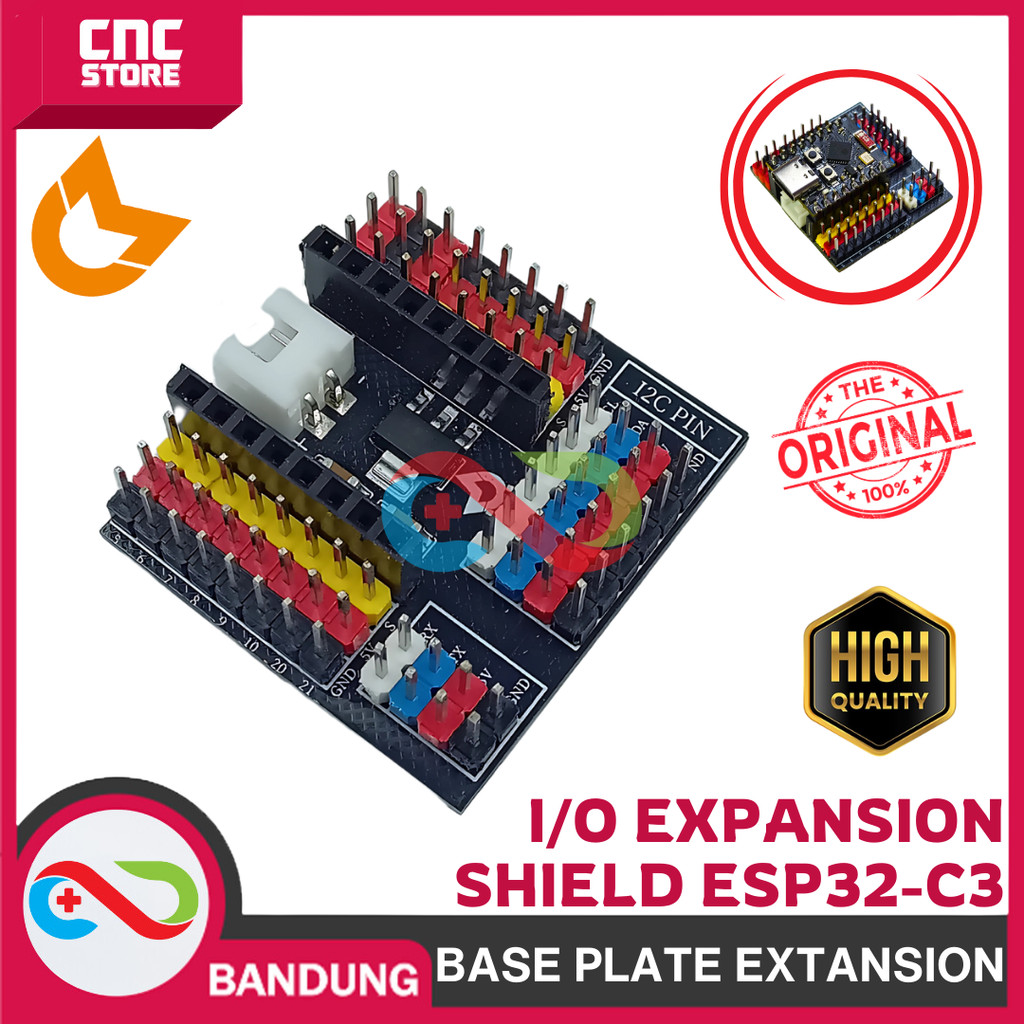 I/O EXPANSION SHIELD ESP32-C3 | BASE PLATE EXTANSION SHIELD FOR ESP32C3