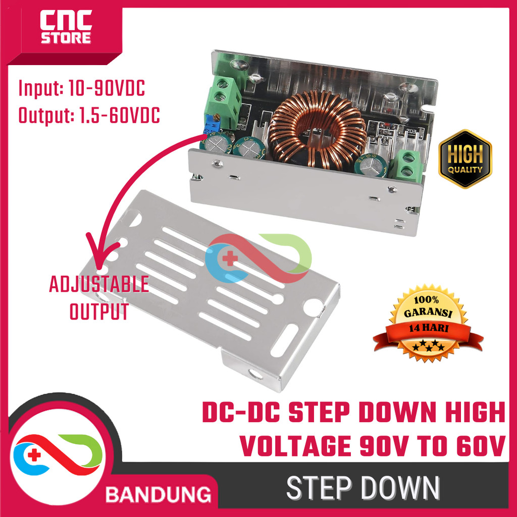 DC-DC Step Down High Voltage 90V to 60V Adjustable Output – Buck Converter Regulator