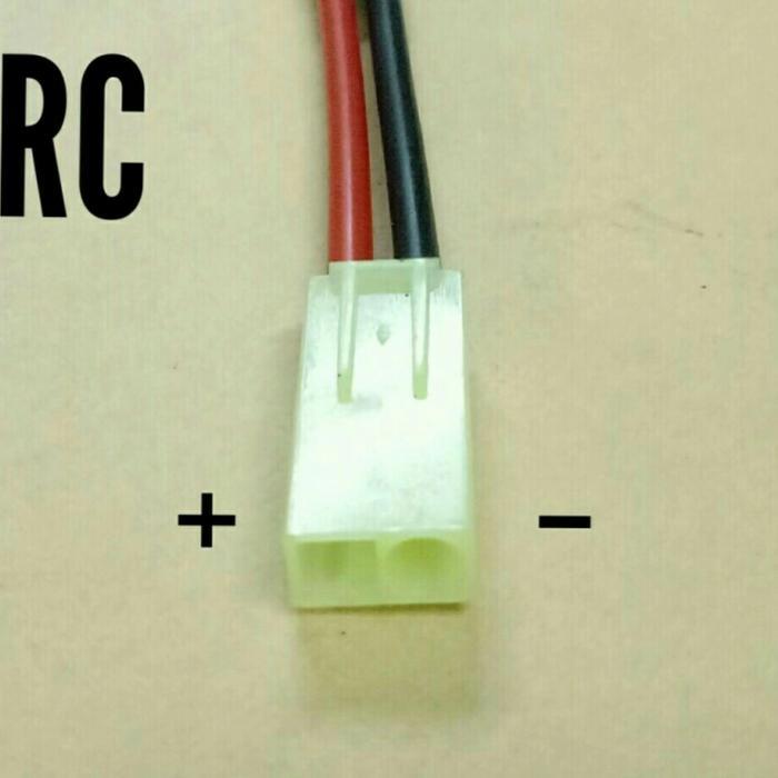 SpartAuto Converter XT30 male to mini Tamiya female w cable 16AWG - Airsoft