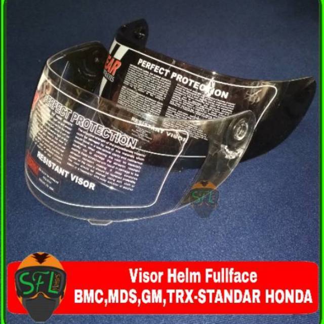 AY SHOP - Kaca helm/ visor helm full face BMC MDS GM TRX standar