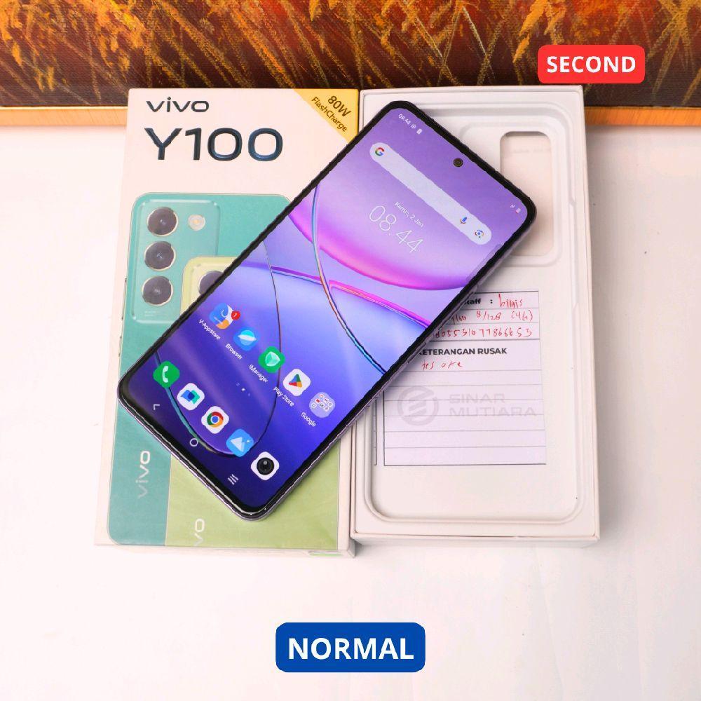 VIVO Y100 8/256 GB (4G) HP SECOND ORIGINAL SINAR MUTIARA CELL