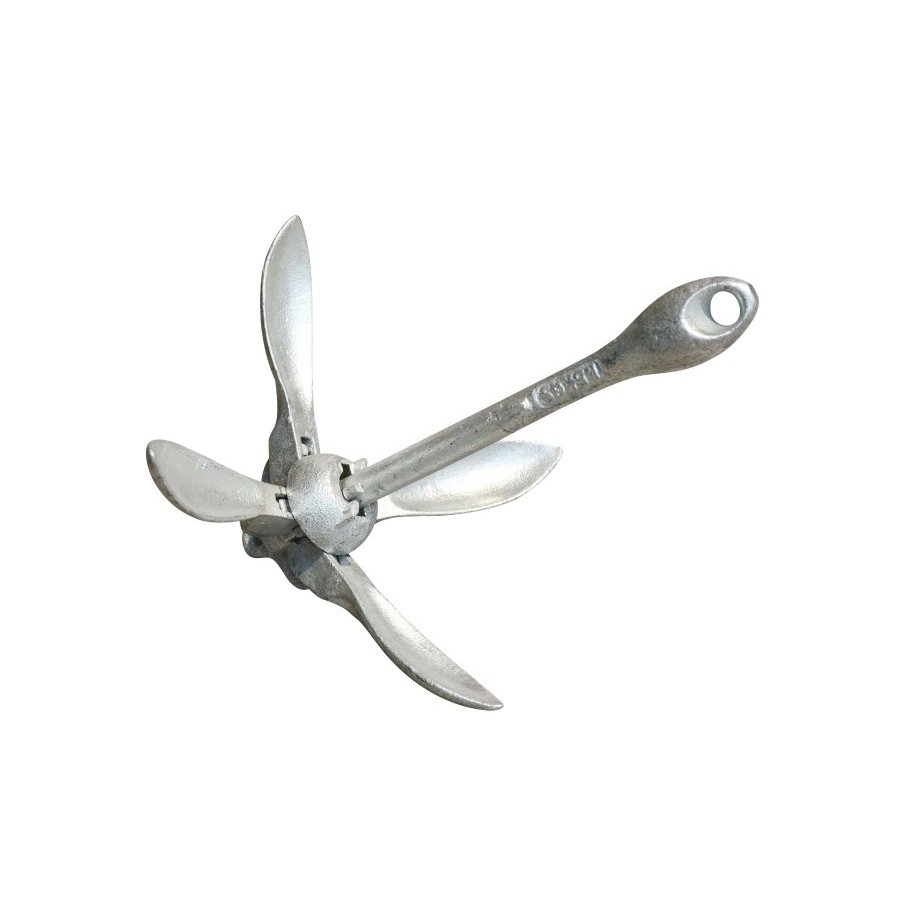 (Skyvon) jangkar ( anchor ) kapal lipat 1.5kg - jangkar kapal - jangkar kayak - jangkar lipat