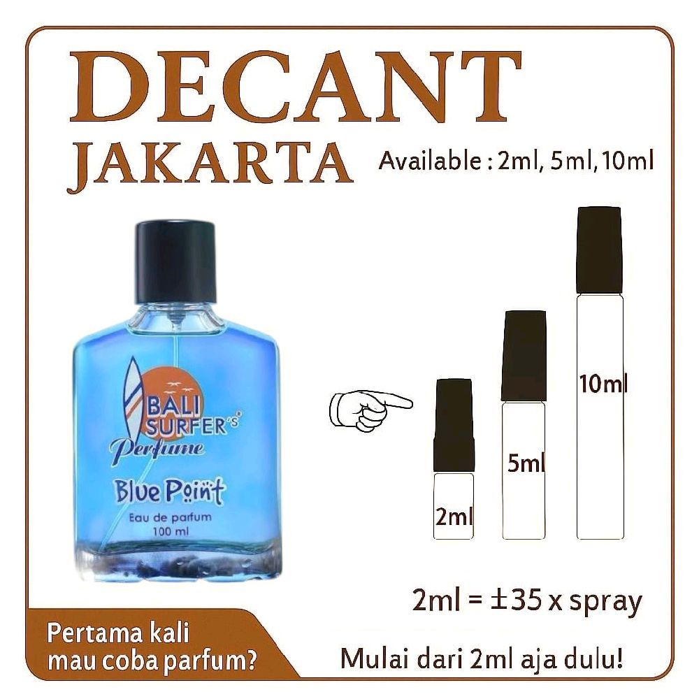 [ Decant ] BSP Bali Surfer's Perfum Blue Point For Him