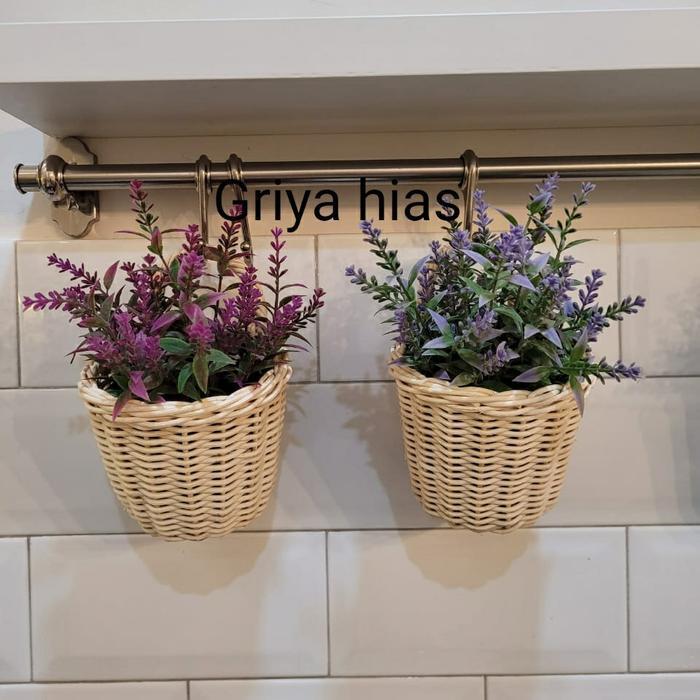 keranjang rotan mini keranjang telur anyaman tempat bawang serbaguna - rapat