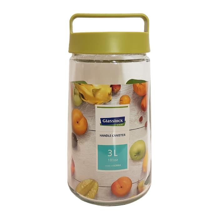 NEW - TOPLES GLASSLOCK HANDLE CANISTER 3L