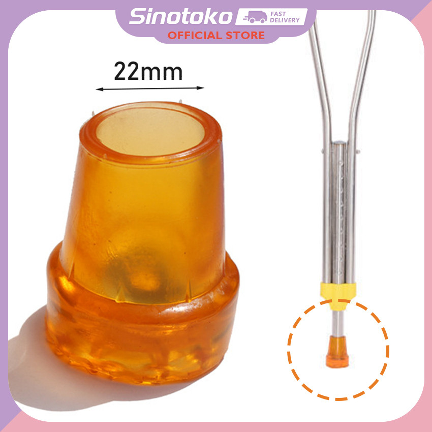 Karet Ujung Tongkat Kruk Anti Slip – Diameter 22mm, material karet tebal tahan aus, cocok tongkat tr