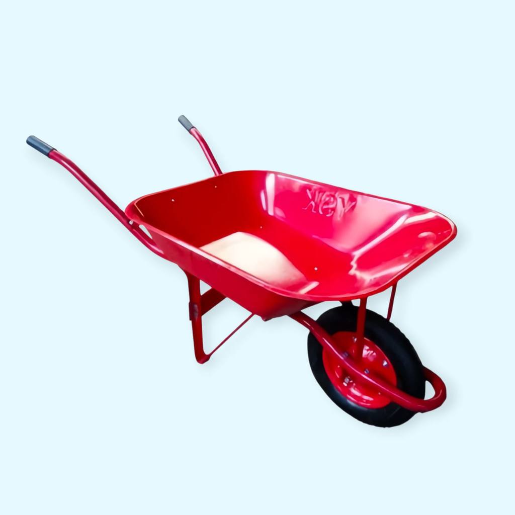 Gerobak Pasir 10kg Merah | Gerobak Proyek | Kereta Sorong | Gerobak Dorong Model Artco Arco Arko