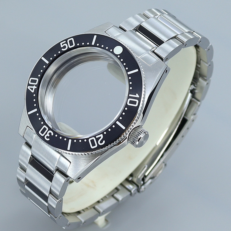 40mm High-Quality Watch Case Steel Strap Sapphire Glass For 4R NH36 NH38 NH70 NH35 Movement Mofied S