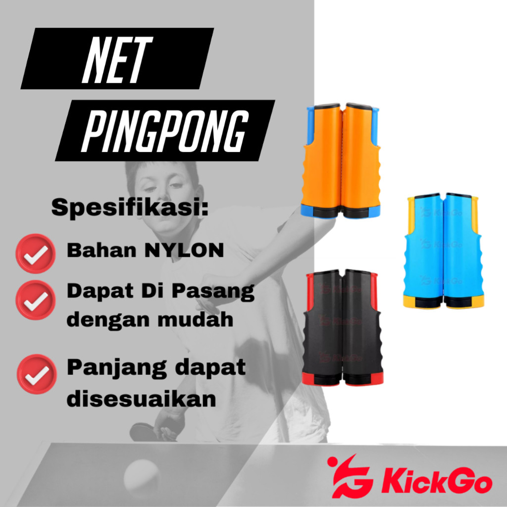 TW -  Net Pingpong Portable / Net  Net Jaring Tenis Meja Pingpong Portable Tennis Ball Net