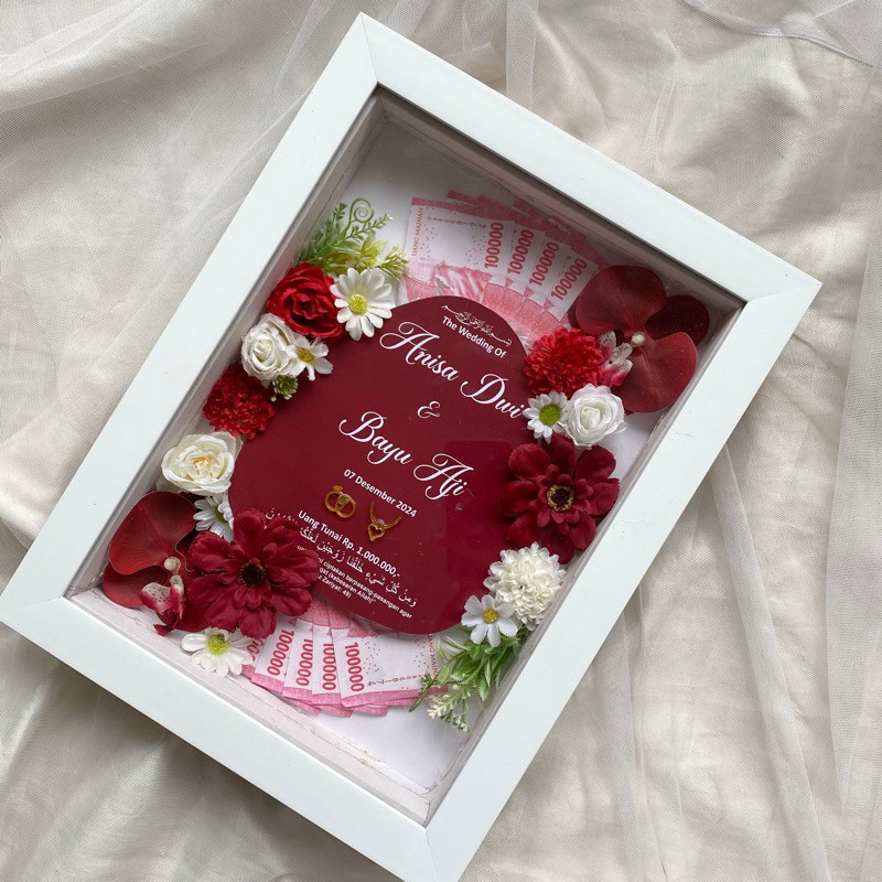 custome Mahar Pernikahan  uk 30x40| Bingkai Mahar | Mahar Murah