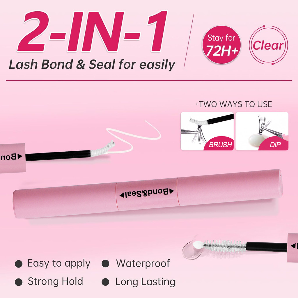 Lem Bulu Mata Lash Bond & Seal 2 in 1 | Waterproof | Mudah Digunakan