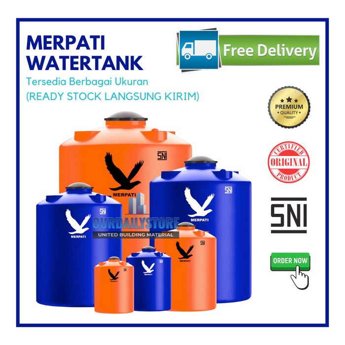 Toren air Tangki air Tandon air TP 5000 Pengiriman JABODETABEK