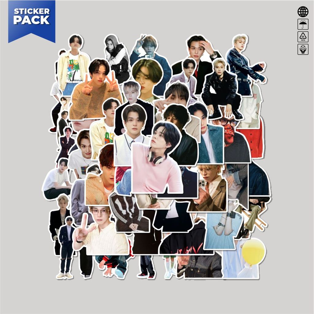 [100PCS]Stiker Pack Stiker HAMADA ASAHI (TREASURE) Aesthetic Vinyl Anti Air Dekorasi Sticker Laptop 