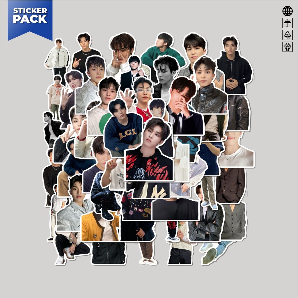 [100PCS]Stiker Pack Stiker PARK JEONGWOO (TREASURE) Aesthetic Vinyl Anti Air Dekorasi Sticker Laptop