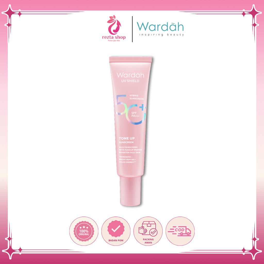 WARDAH UV Shield Tone Up Sunscreen SPF 50+ PA+++ -  Sunscreen Wajah