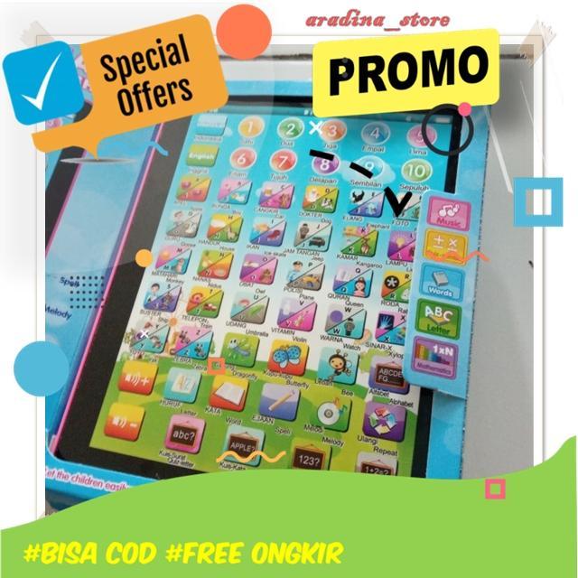 Ipad Mini Play Pad Edukatif 2 Bahasa Mainan Edukasi Anak 2 3 4 5 6 Thn - ORI