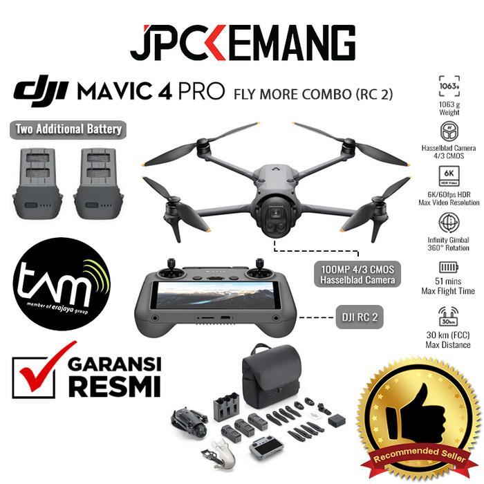 DJI Mavic 4 Pro Drone Basic / Fly More Combo / Creator Combo DJI Drone Camera Garansi Resmi - Fly Mo