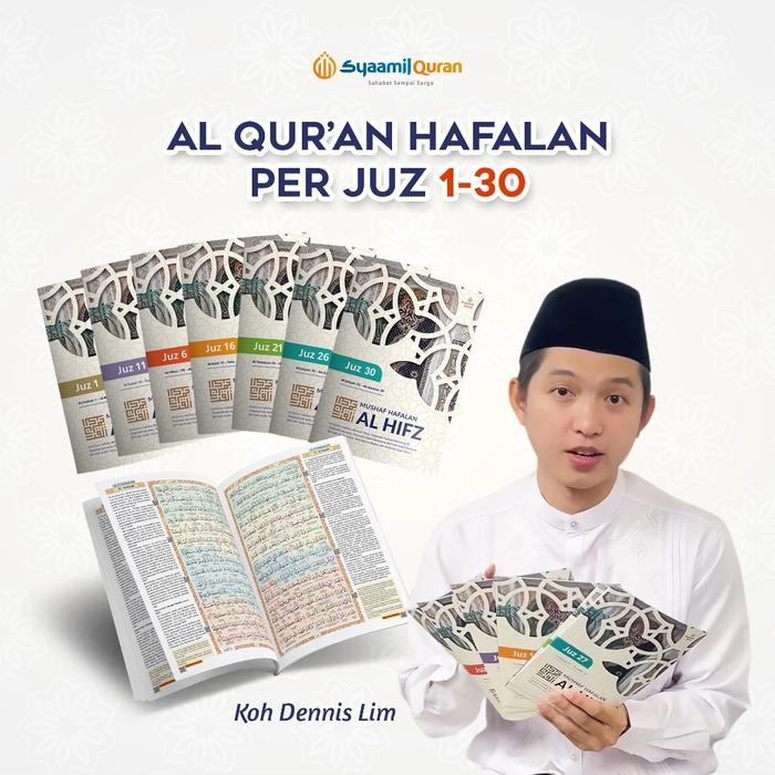 promo Al Quran Per Juz Ukuran A5 – Tajwid Warna, Terjemah Per Kata & QR Audio | Mushaf Hafalan Syaam