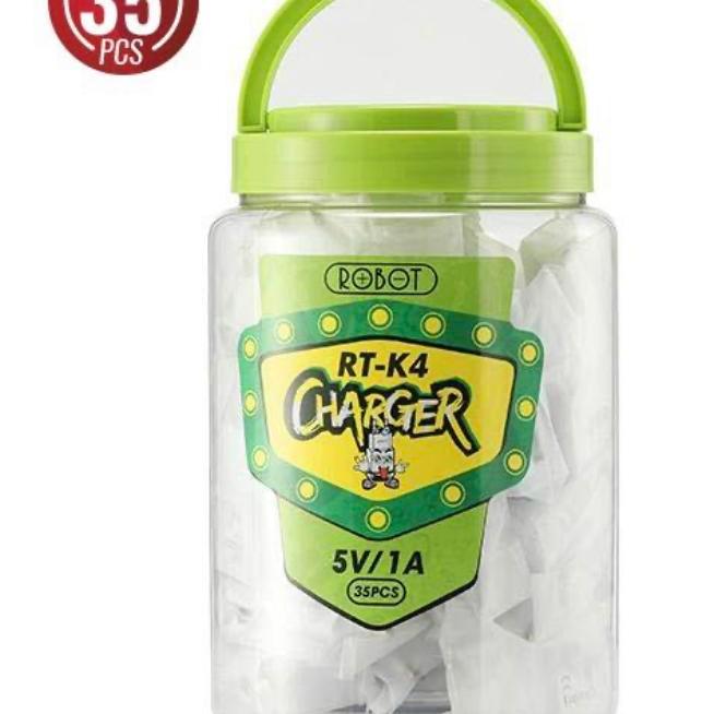 Kepala Charger Robot RT-K4 (1Toples Isi 35Pcs) White
