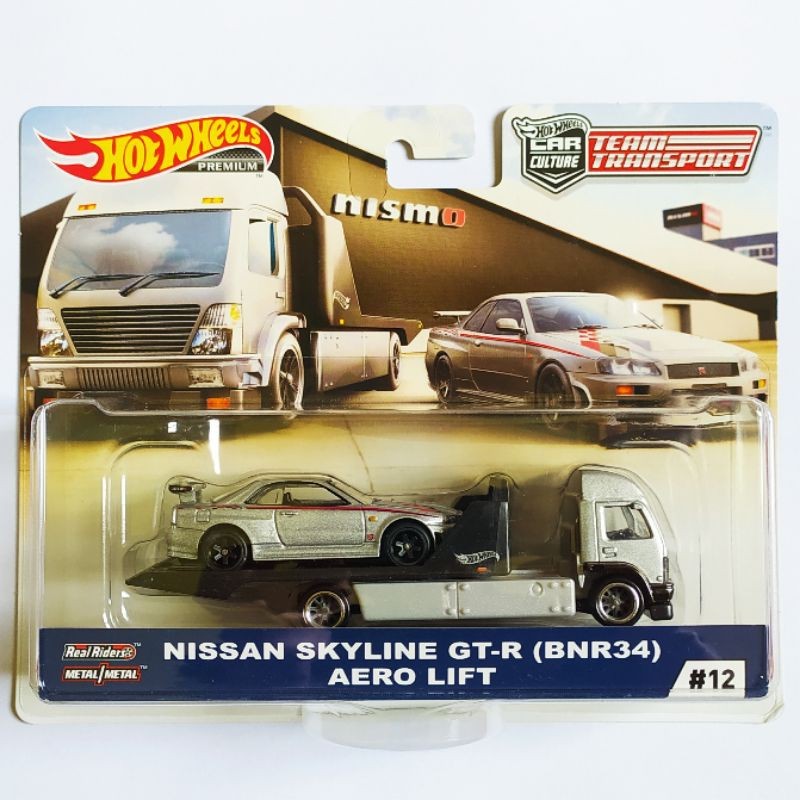 Discount Hot Wheels Team Transport Nissan Skyline Gt-R Bnr34 Gtr R34 Aero Lift