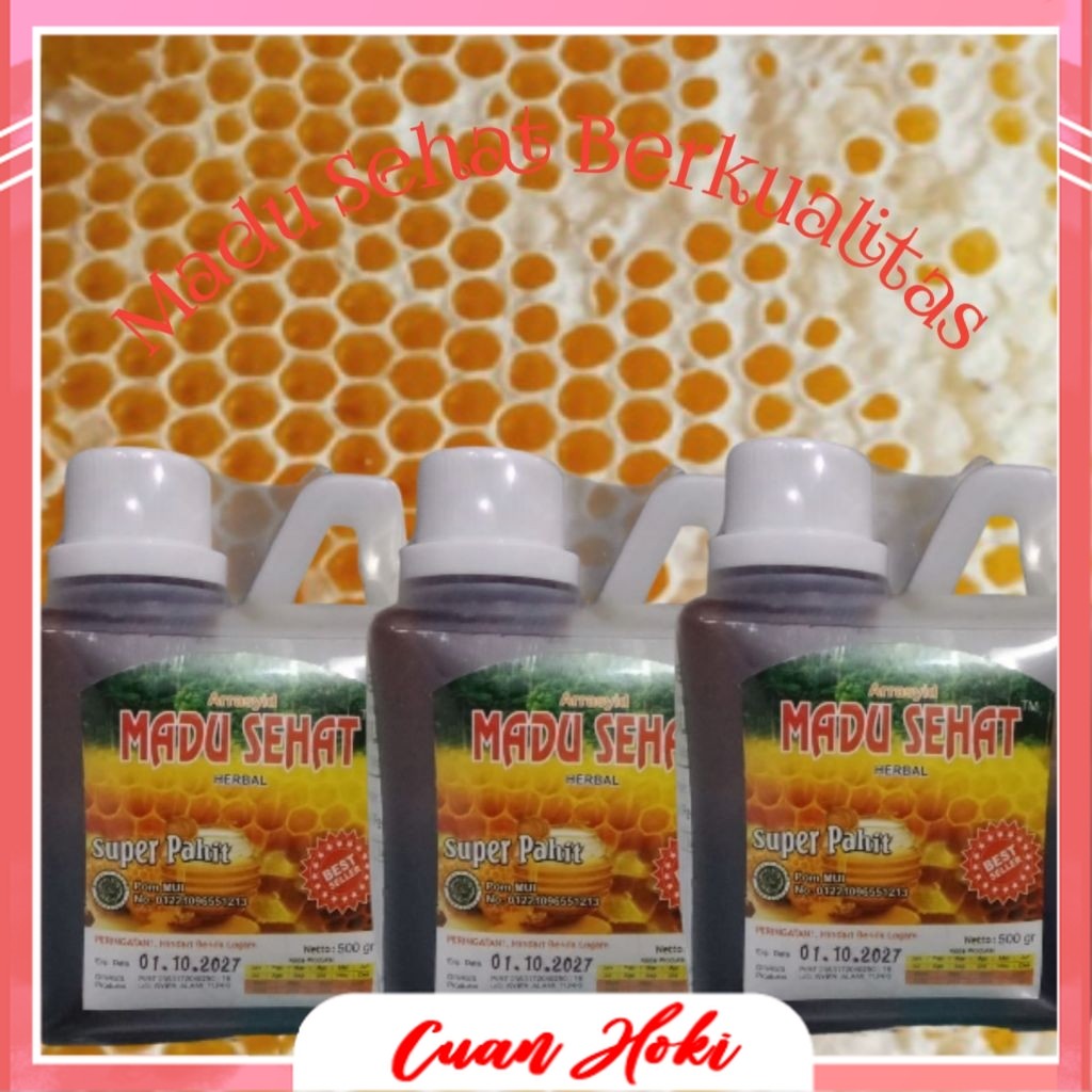 Cuan Hoki Madu Super Pahit 500gr Arrasyid Madu Sehat Super Pahit (M.O.S)