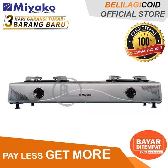 [COD] Miyako Kompor Gas 2 Tungku KG 202 SE Stainless - KG202SE