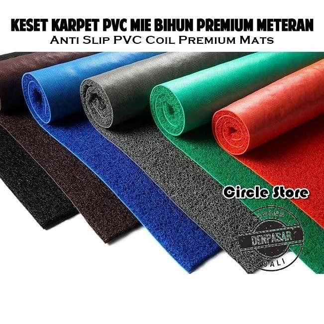 PVC Coil Floor Mat / Keset Karpet Lantai Ruangan Mie Bihun Meteran / Karpet Teras / Karpet Swalayan 