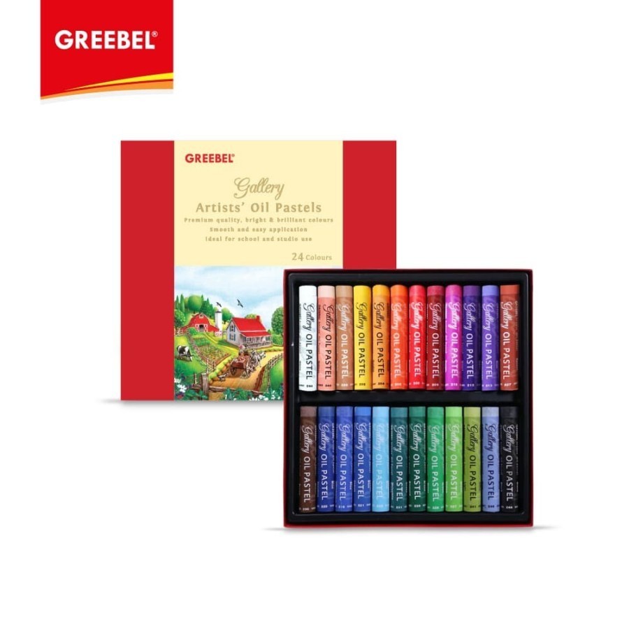 ARTISTS GREEBEL Oil Pastel 24 Warna