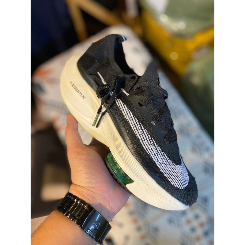 Nike Zoom X Alphafly Next Sepatu Lari Hitam Putih - Sneakers Nike Original Anti Slip COD