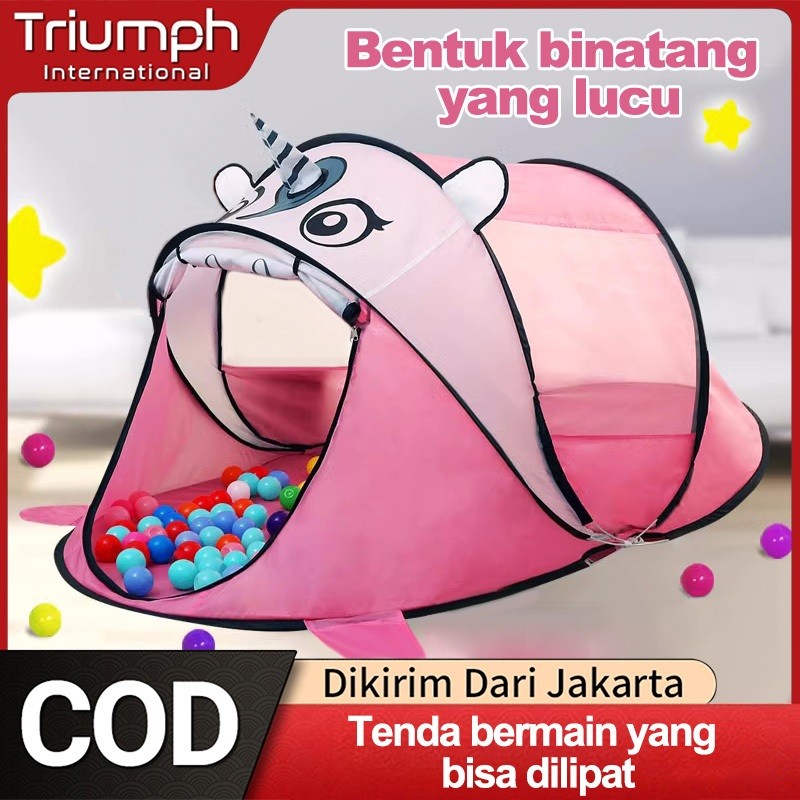 PRANADA Tenda Lipat Anak/Mainan Lipat Tenda Kemah Anak/Tenda Kemah Luar Ruangan Anak Lipat