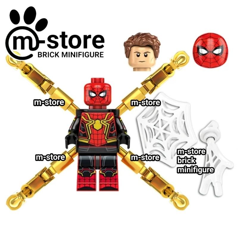 mainan edukasi spider man karakter iron spider n0 wy hme