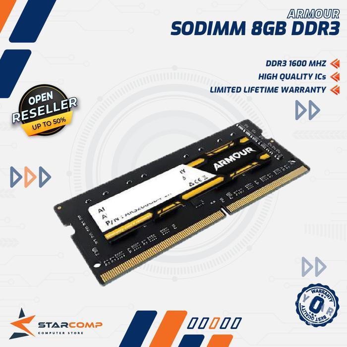 ARMOUR DDR3 8GB 1600Mhz RAM Laptop