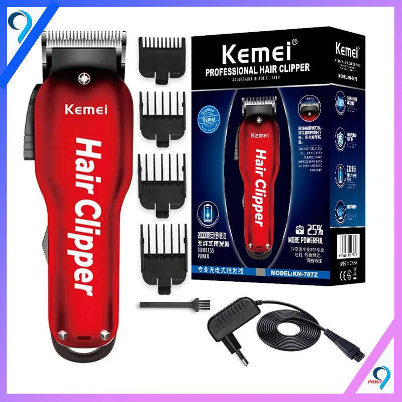 Promo || Alat Cukur Rambut Kemei km 707Z hair clipper km707z Barber Cordless CAS Cukuran Original