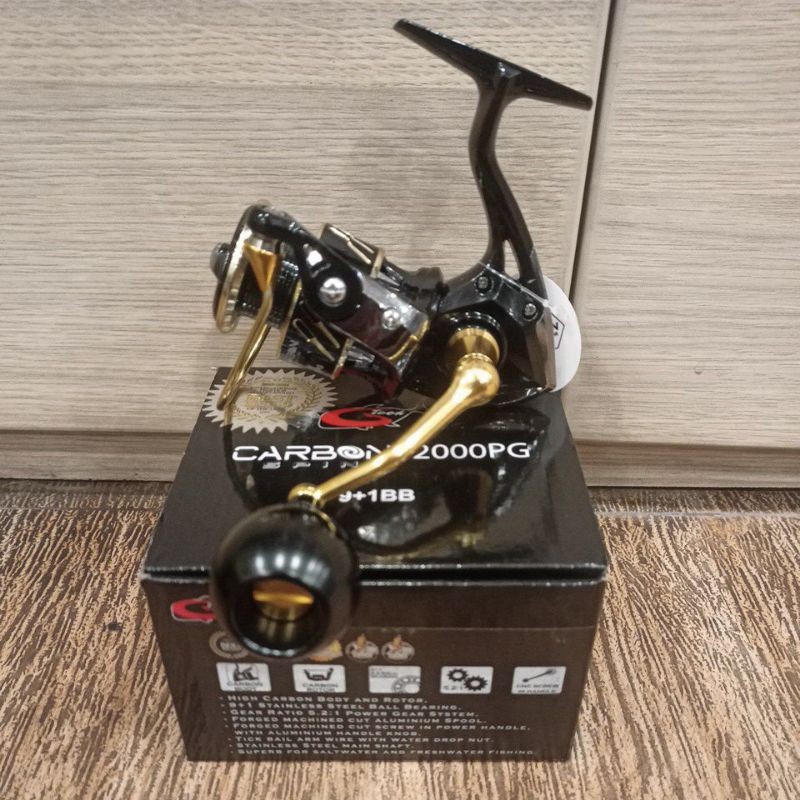 Reel Gtech Carbon Spin 1000 2000 3000 4000 5000 Reel G-Tech Spinning Power Handle