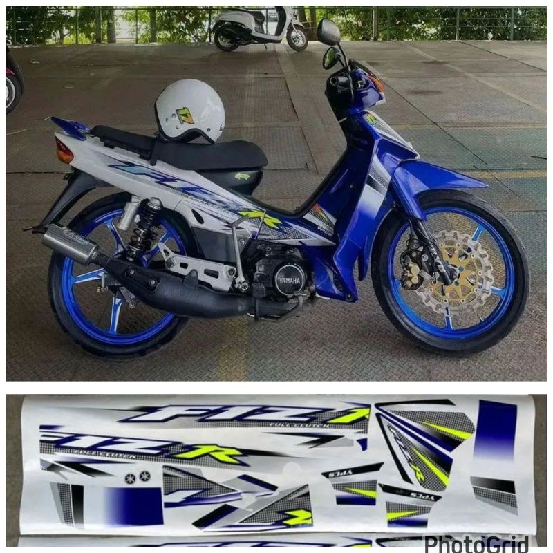 STRIPING VARIASI FIZR 2004 BIRU FIZ R custom YAMAHA