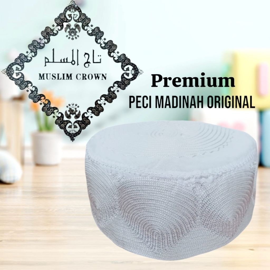 Peci Madinah Original China - Kopiah Haji Import Putih Bersih