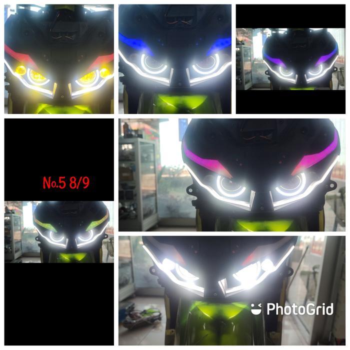 projie led vario 125 150 lampu reflektor set lampu tembak headlamp